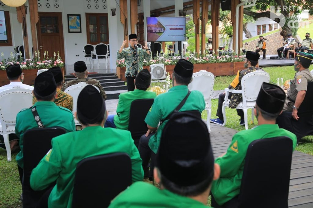 Halal Bihalal, Bupati Anas dan Ansor Sigap Covid-19
