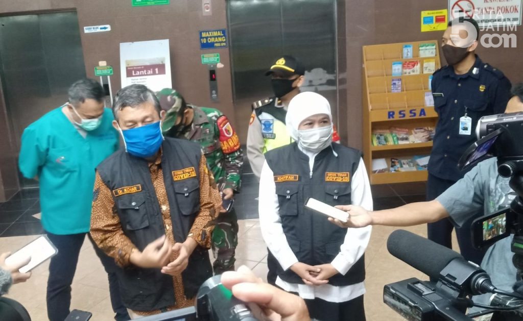 RSSA Bakal Tampung Pasien Covid-19 dari Surabaya, Khofifah Sarankan Cek Aplikasi