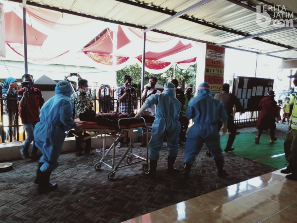 Kampung Tangguh Jabon Gelar Simulasi Cepat Tanggap Covid-19