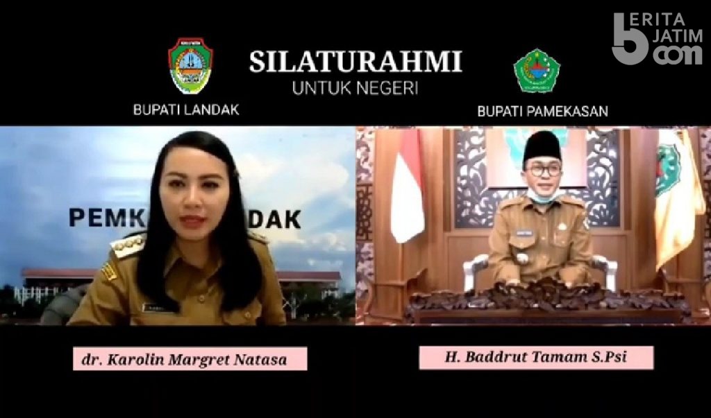 Komunikasi Virtual Bupati Pamekasan dan Bupati Landak Redam Ketegangan