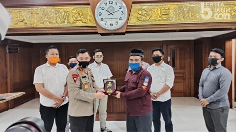 Kapolda Jatim Bertemu Perwakilan BEM Nusantara
