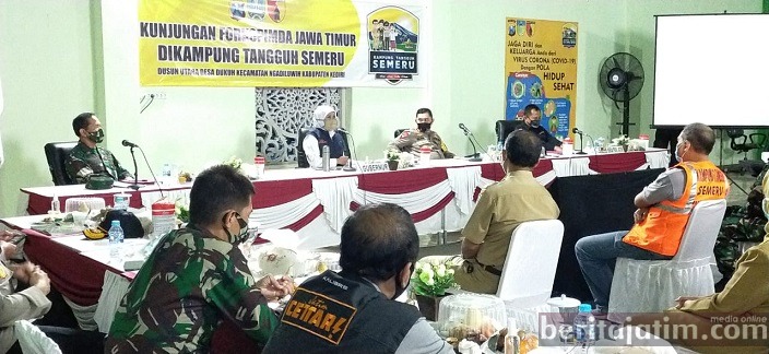 Gubernur dan Forkopimda Jatim Cek Kampung Tangguh di Kediri