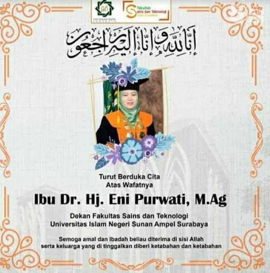 Dekan FST UINSA Surabaya Meninggal Dunia Karena Covid-19