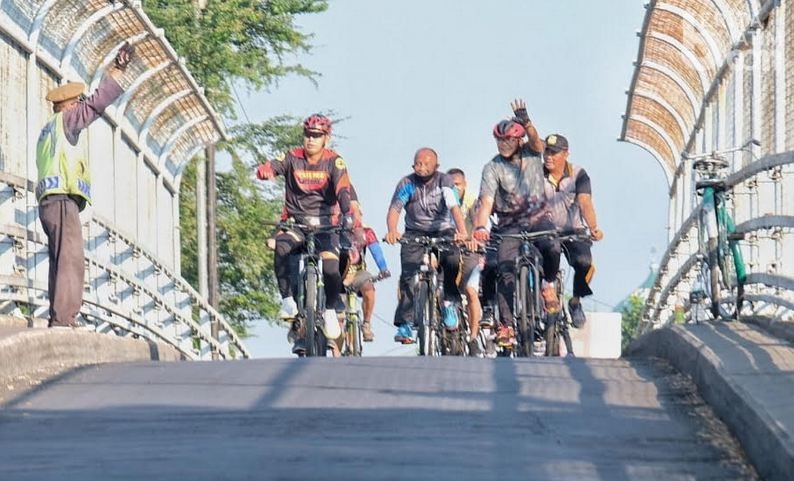Kapolresta Sidoarjo Gelorakan Gemar Olahraga