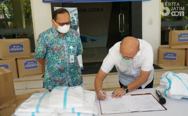 Pelindo 3 Beri Bantuan APD pada Anak Perusahaan