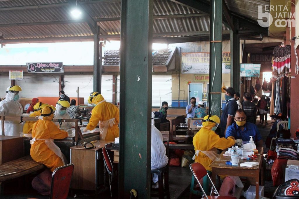 Pemkot Kediri Tutup Pasar Pahing 3 Hari dan Lakukan Rapid Test