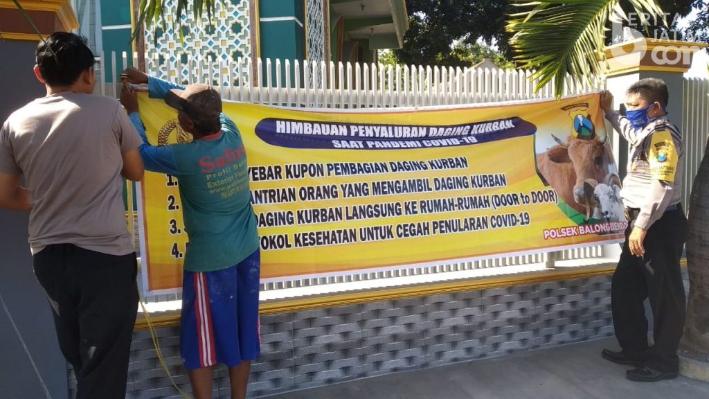 Jelang Idul Adha, Polisi Sidoarjo Sebar Himbauan Penyaluran Daging Kurban Door to Door