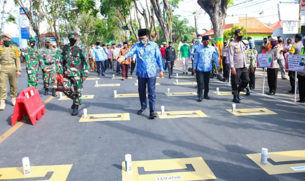 Pemkab Pamekasan Bersama TNI-Polri Terapkan ‘Starting Grid MotoGP’