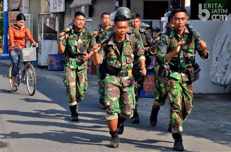 Hari Libur Marinir Gedangan Sidoarjo Manfaatkan Latihan Route Cross Country