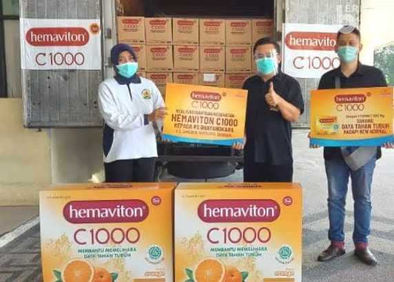 Siapkan New Normal, Hemaviton Donasikan Vitamin ke Tenaga Medis
