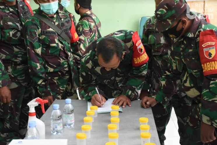 Cegah Narkoba, Prajurit Kodim 0803 Madiun Tes Urine