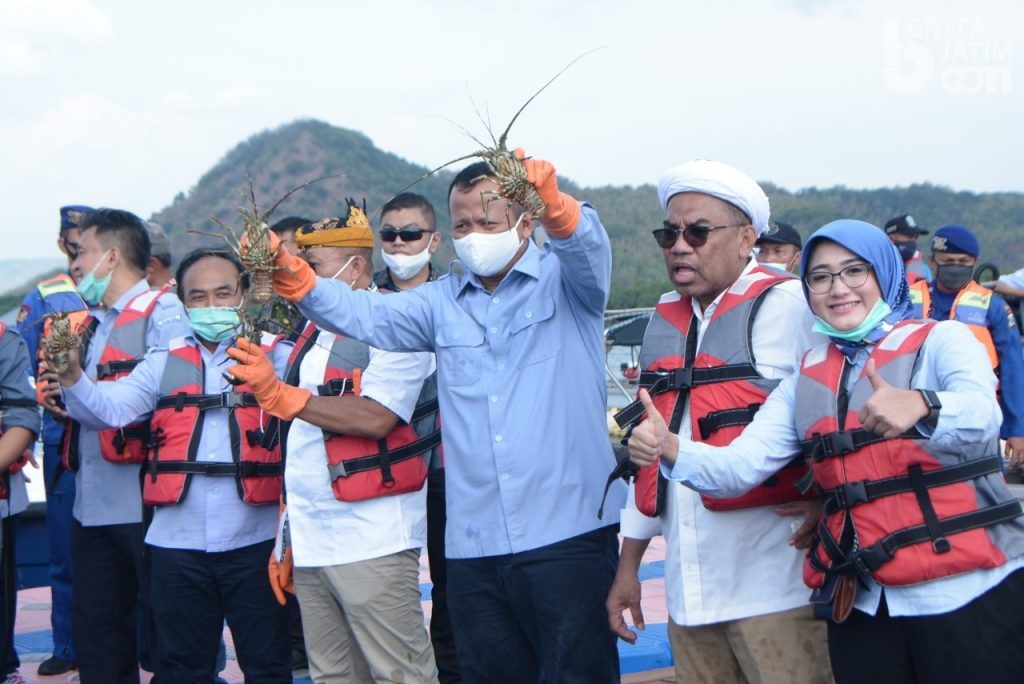 Menteri Edhy Prabowo Klaim Situbondo Produksi Kerapu Terbesar di Dunia