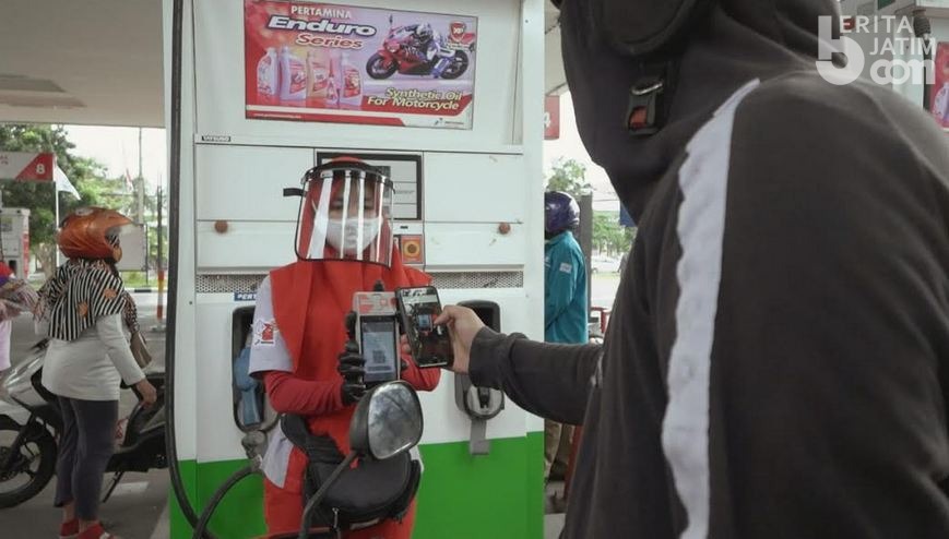 2 Bulan Uji Coba, Transaksi Non-Tunai di SPBU Surabaya Kembali Meningkat
