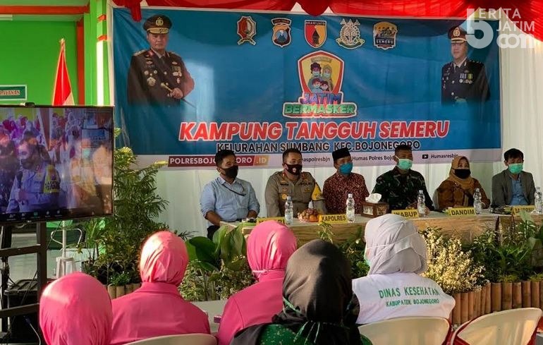 Gerakan Jatim Bermasker di Bojonegoro Sasar Ibu-ibu