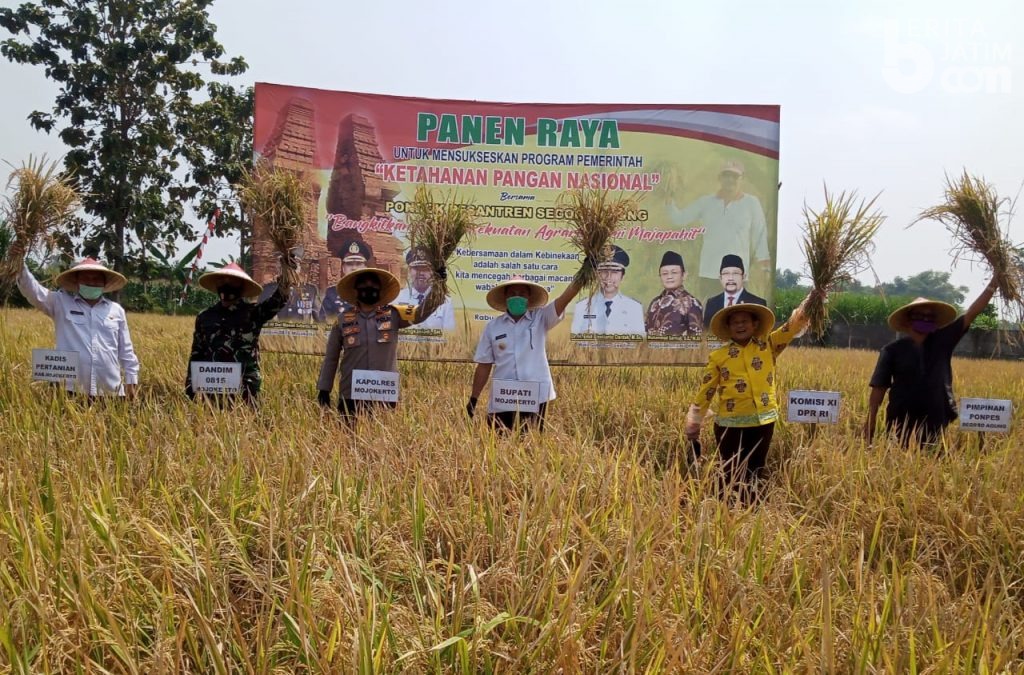Wujudkan Ketahanan Pangan Nasional, Ponpes Segoro Agung Gandeng Disperta Kabupaten Mojokerto
