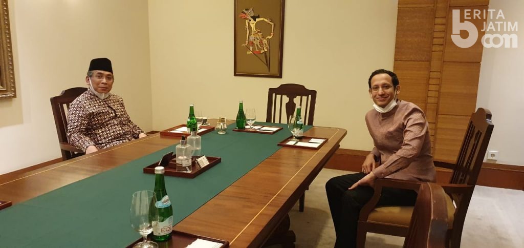 Bahas POP, Katib Aam PBNU Temui Mendikbud Nadiem Makarim