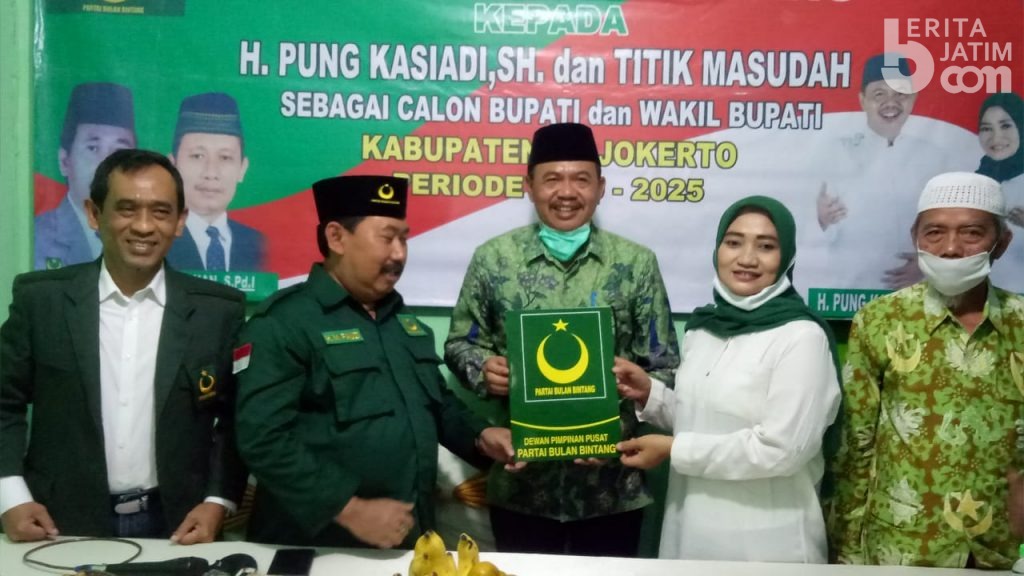 Rekom Turun, PBB Penentu Pasangan Mas Pung-Mbak Titik di Pilkada Kabupaten Mojokerto