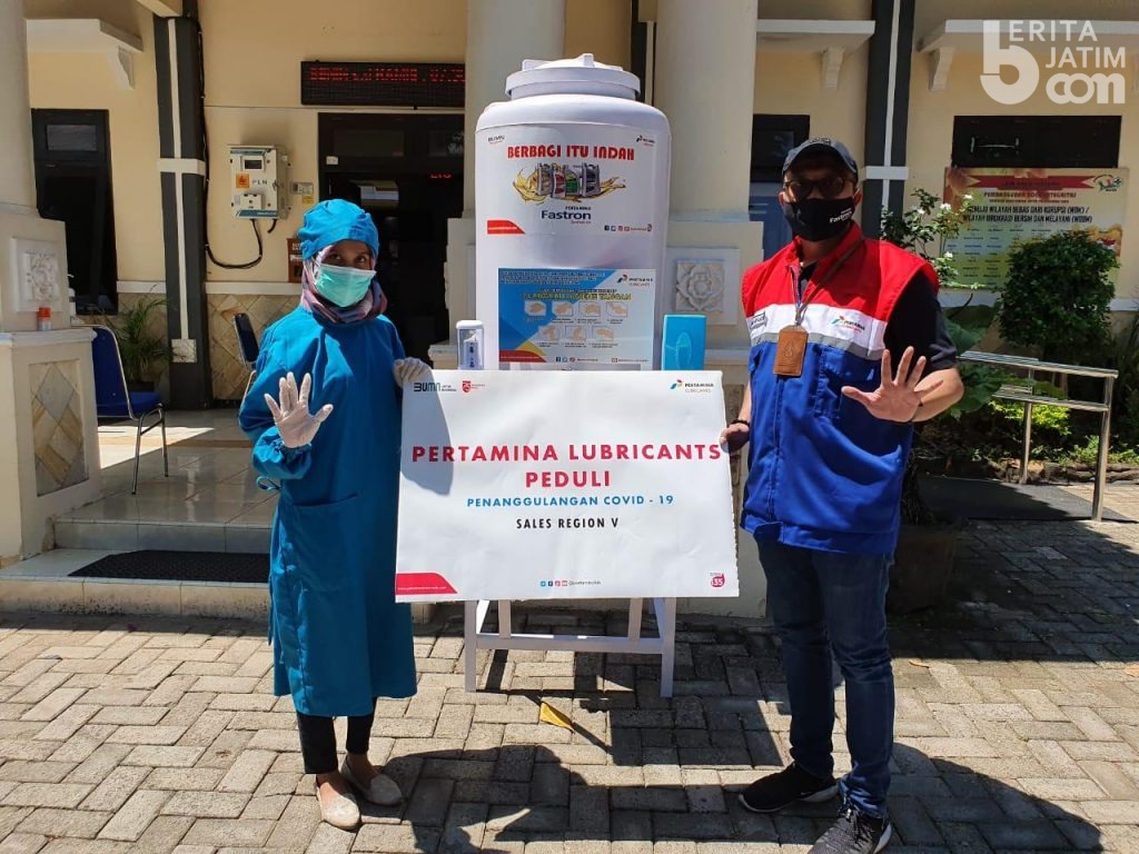 Pertamina Lubricants Terus Berperan Lawan Covid-19 di Wilayah Jatim Balinus
