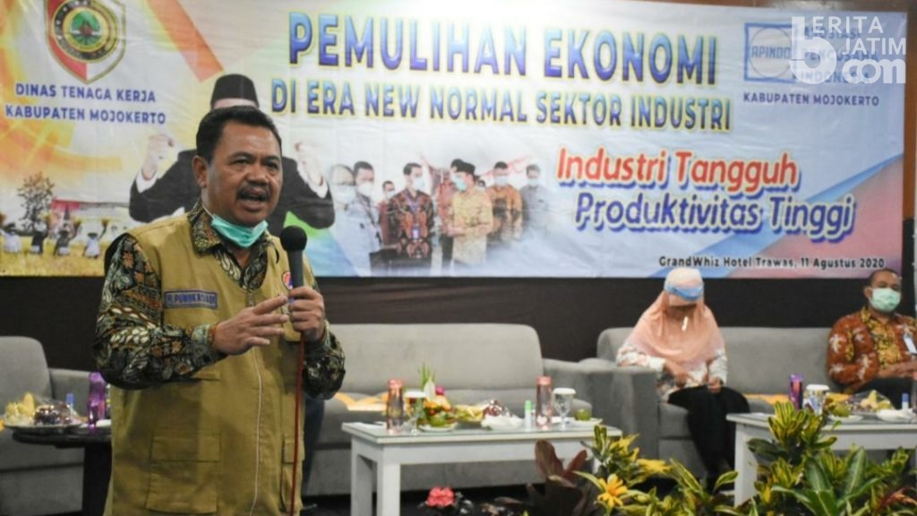 Pelaku Usaha Mojokerto Ikuti Workshop Pemulihan Ekonomi di Era New Normal Sektor Industri