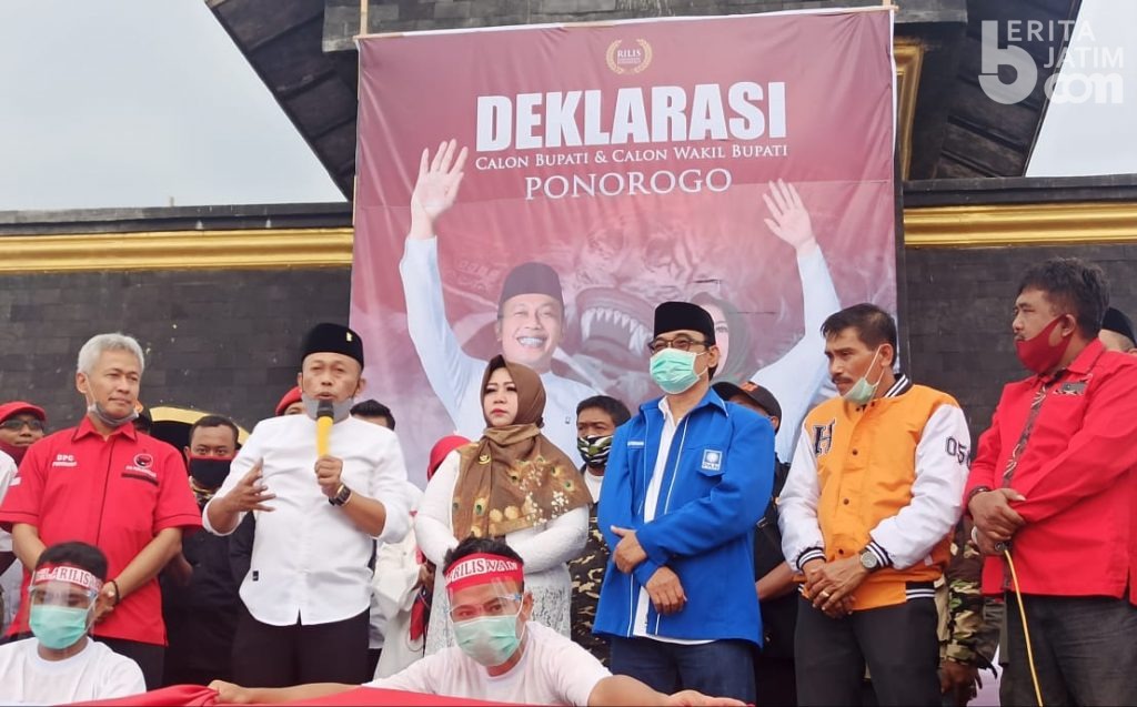 Sugiri-Lisdyarita Deklarasikan Maju Pilkada Ponorogo