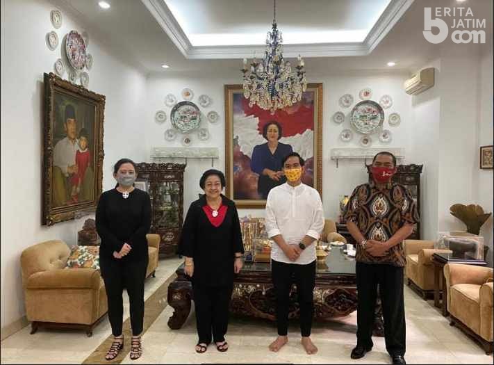Megawati Terima Gibran dan FX Hadi Rudyatmo di Teuku Umar