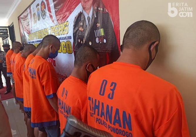 Polres Ponorogo Tangkap 9 Pelaku Narkoba