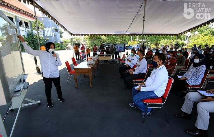 Putus Persebaran Covid, Risma Ancam Denda Warga Surabaya Pelanggar Protokol Kesehatan