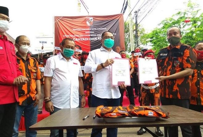 Pemuda Pancasila Solid Dukung Eri-Armuji di Pilwali Surabaya