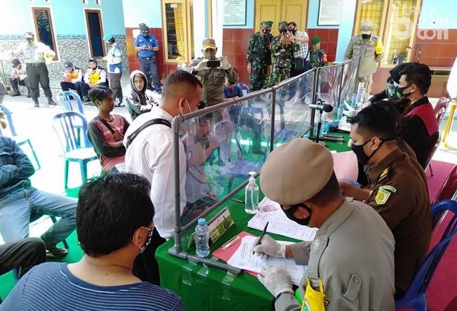 Puluhan Orang Terjaring Operasi Yustisi di Kabupaten Malang