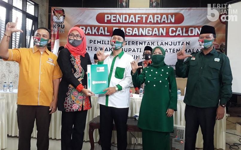 PKB dan Hanura Antar Paslon LADUB Daftar Pilbup Malang 2020