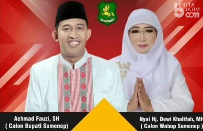 Fauzi-Eva Akan Daftar ke KPU Sumenep Hari Pertama