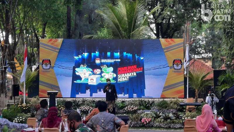 Deklarasi Kampanye Damai Pilwali Surabaya, Jula Juli Mujiaman Curi Perhatian