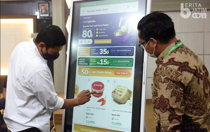 Walikota Kediri Launching MallUMKM Kediri Sale 2020 dengan Tokopedia