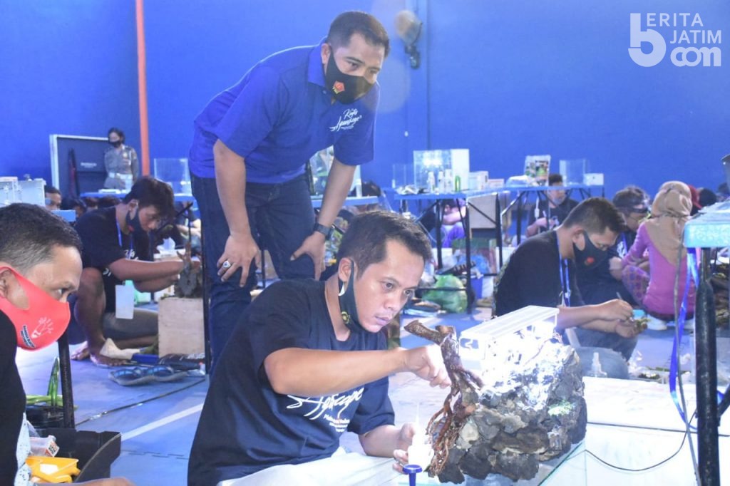 Meriahnya Kontes Aquascape di Ajang Piala Kapolres Madiun