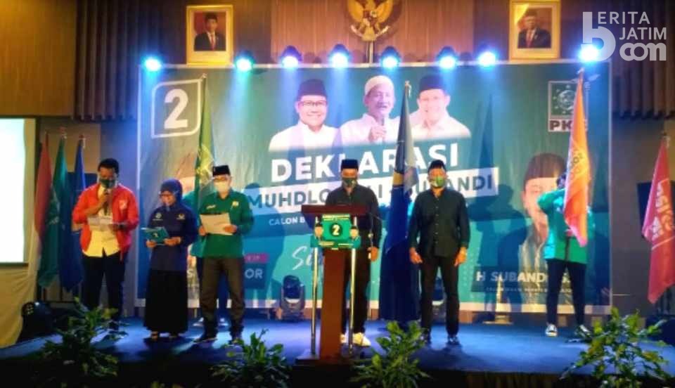 Gus Muhdlor-Subandi Deklarasi Pemenangan Pilkada Sidoarjo 2020