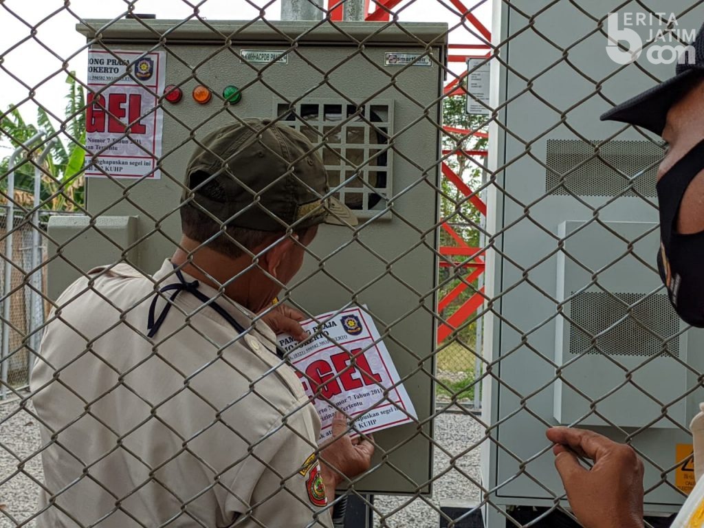 Satpol PP Kabupaten Mojokerto Temukan 8 Tower Telekomunikasi Tanpa Izin