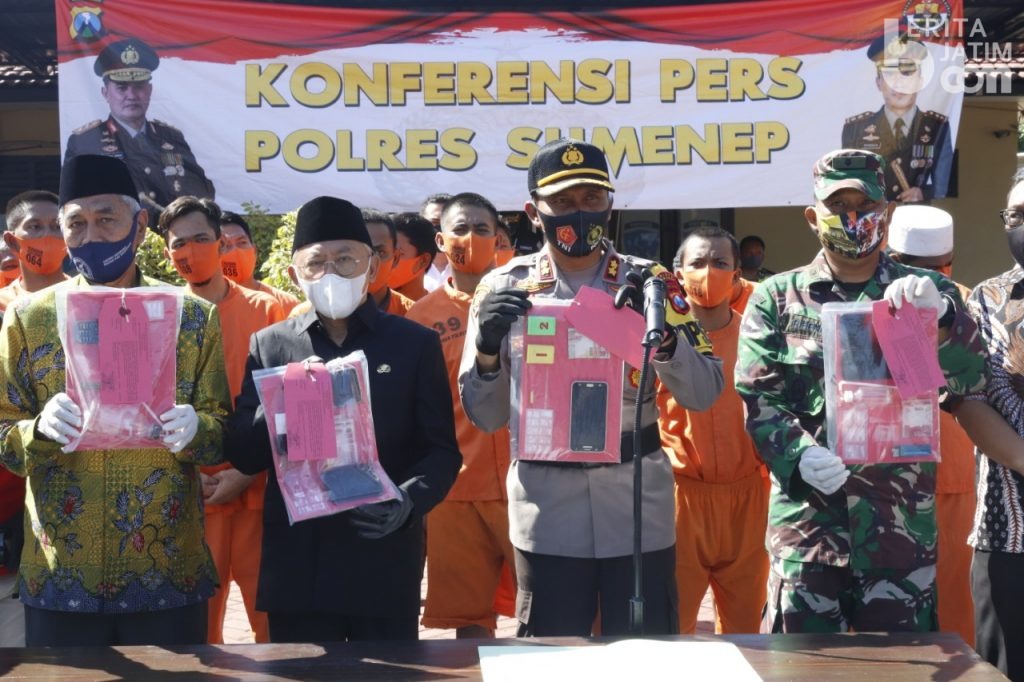 Polres Sumenep Tangkap 100 Tersangka Sabu, 2 Diantaranya PNS