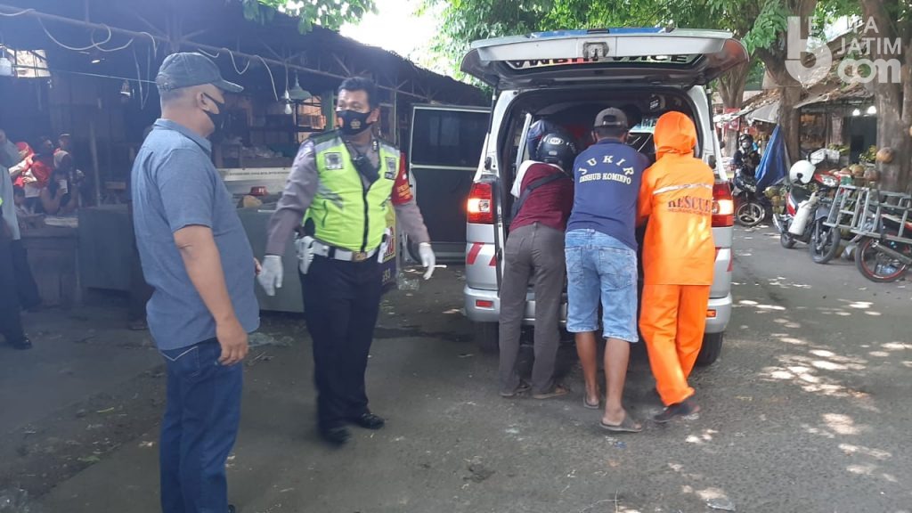 Pingsan, Warga Puri Meninggal di Pasar Mojosari Mojokerto