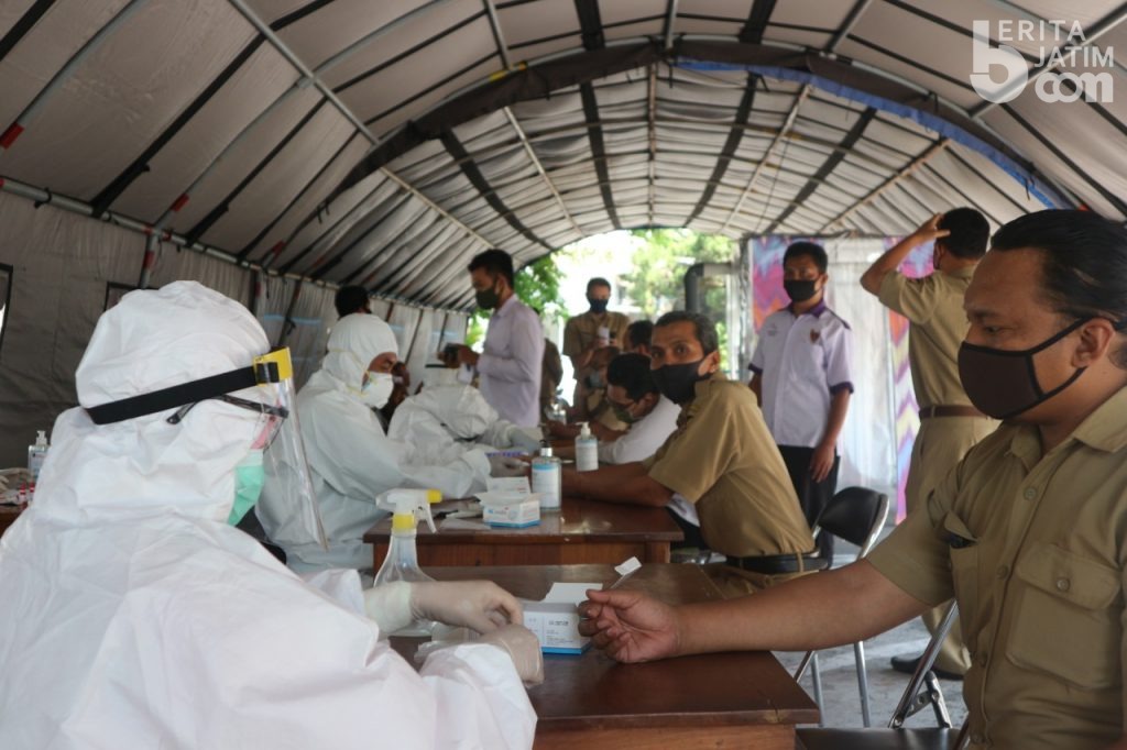 Pemkot Kediri Selenggarakan Rapid Test Bagi Karyawan di Balaikota Kediri