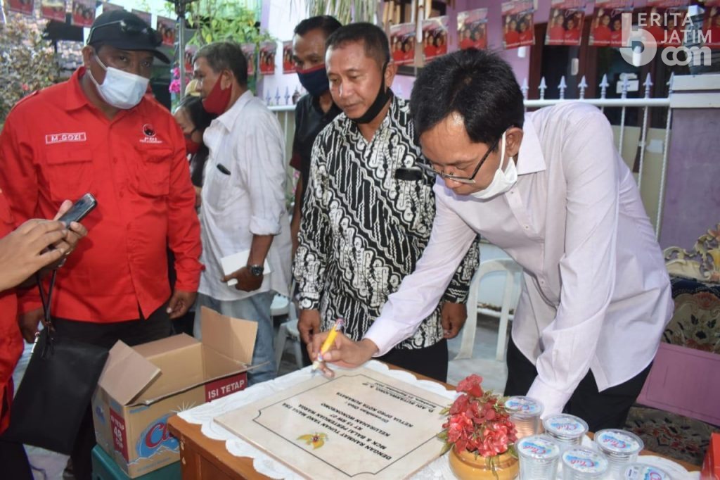 Resmikan Fasum di Wonokromo, PDIP Surabaya Kampanyekan Eri-Armuji