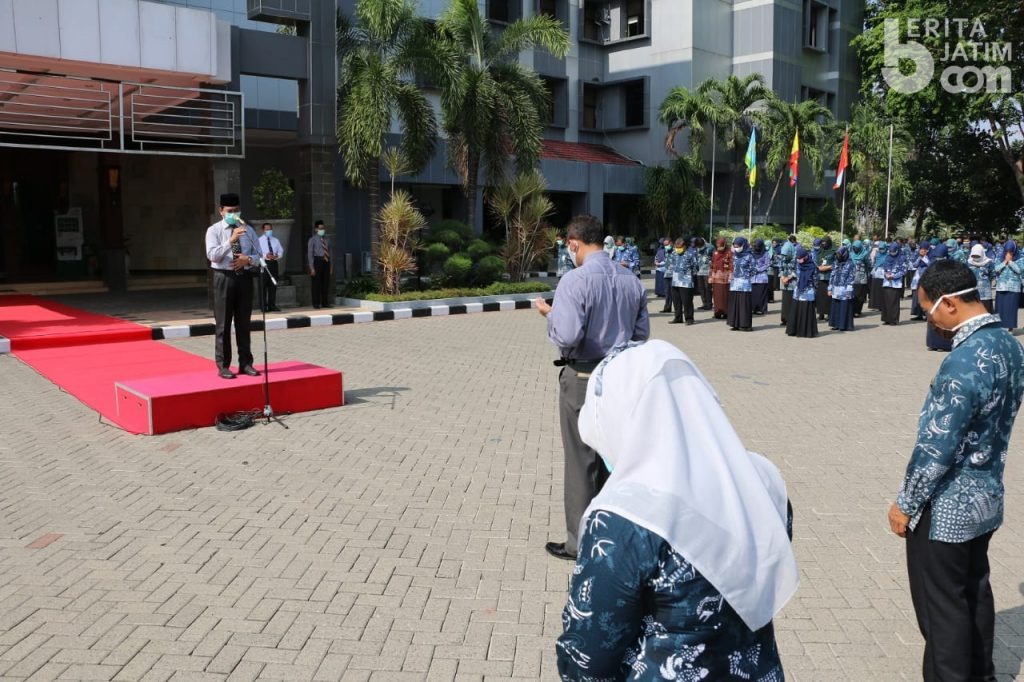 Sebelum Ambil Nomor Urut, Wabup Gresik Pamit Cuti di Hadapan ASN