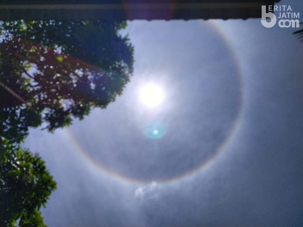 Halo, Fenomena Optis Matahari Dilingkari Cahaya Pelangi