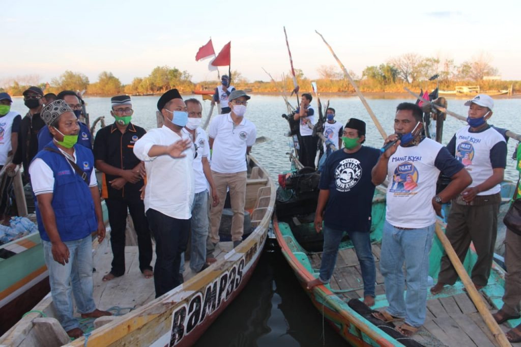 Ratusan Nelayan Muara Solo Gresik Dukung Paslon NIAT