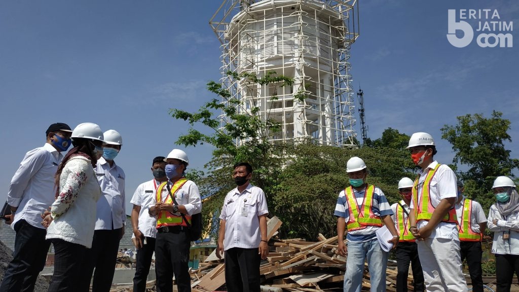 Wali Kota Mojokerto Tinjau Pembangunan Pemandian Sekarsari