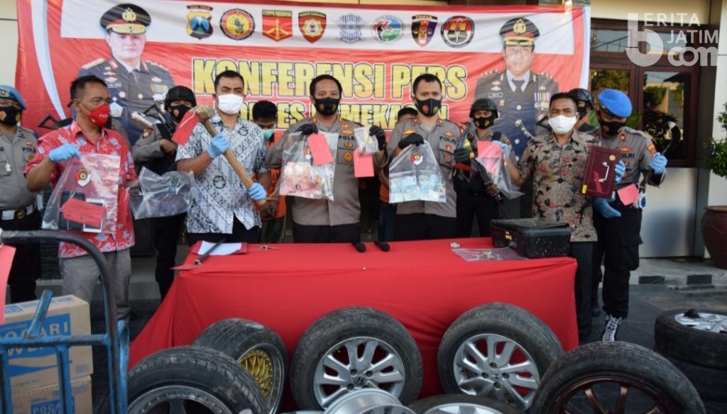 Polres Pamekasan Tangkap 3 Tersangka Kasus Pencurian