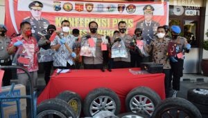 Polres Pamekasan Tangkap 3 Tersangka Kasus Pencurian