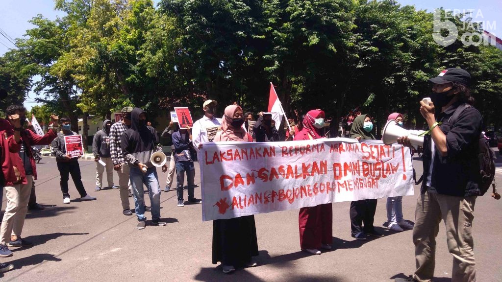 Peringati Hari Tani, Aliansi Bojonegoro Menggugat Aksi Turun Jalan