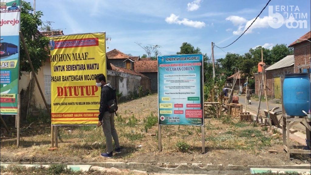Pedagang Berasal dari Zona Merah, Pasar di Ponorogo Ini Ditutup