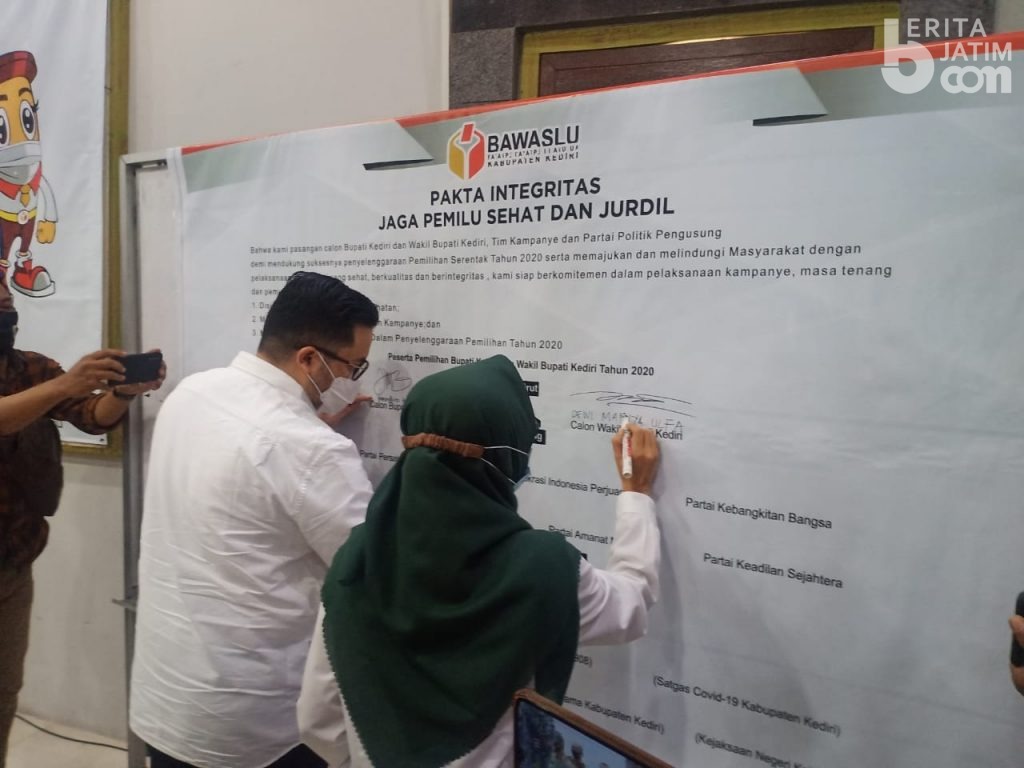 Dhito-Dewi Komitmen Wujudkan Pemilu Sehat dan Jurdil