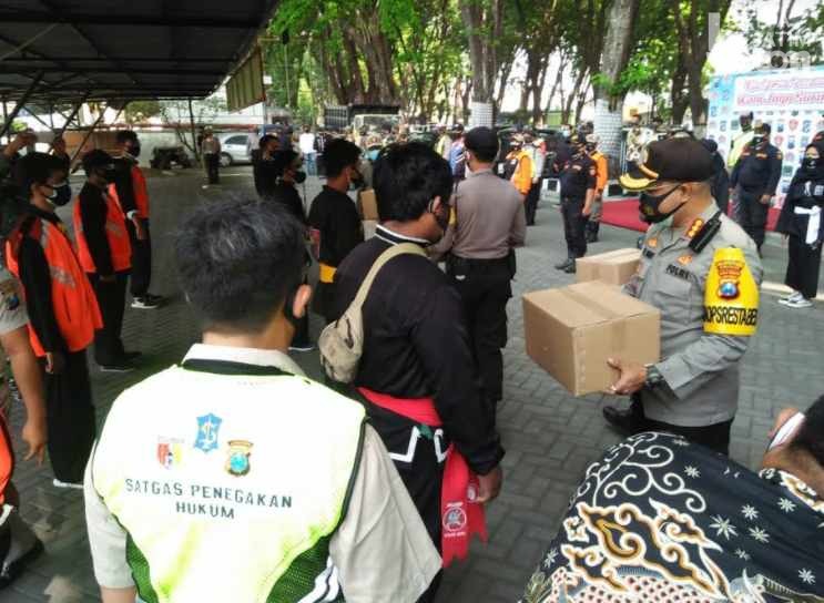 Para Pesilat Datangi Pasar di Tenggilis Surabaya, Ini yang Terjadi